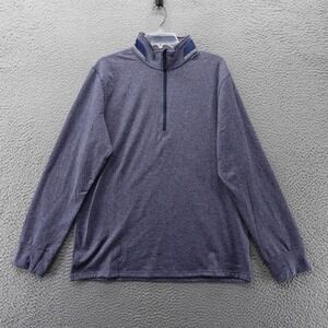 Motion Mens Large Night Shadow Timber Edge 1/4 Zip Pullover Long Sleeve NWT